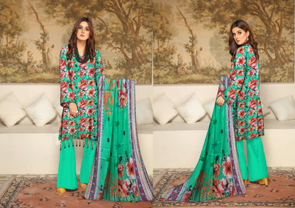KHAADI LINEN THREE PIECE