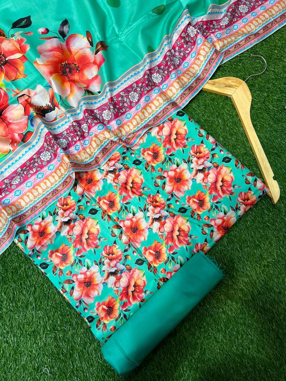 KHAADI LINEN THREE PIECE