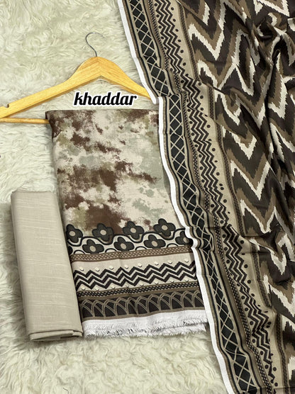 BINT E NAZ KHADDAR THREE PIECE