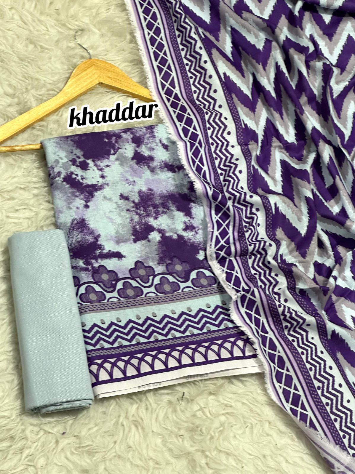 BINT E NAZ KHADDAR THREE PIECE