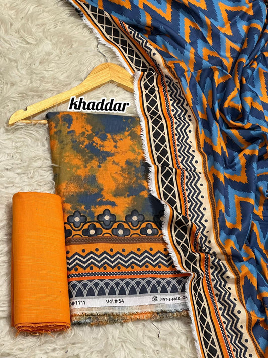 BINT E NAZ KHADDAR THREE PIECE