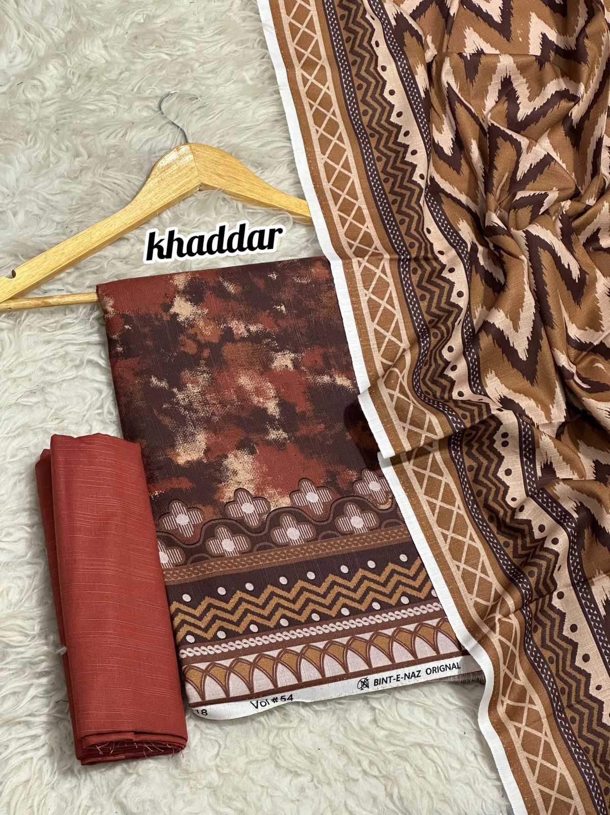 BINT E NAZ KHADDAR THREE PIECE