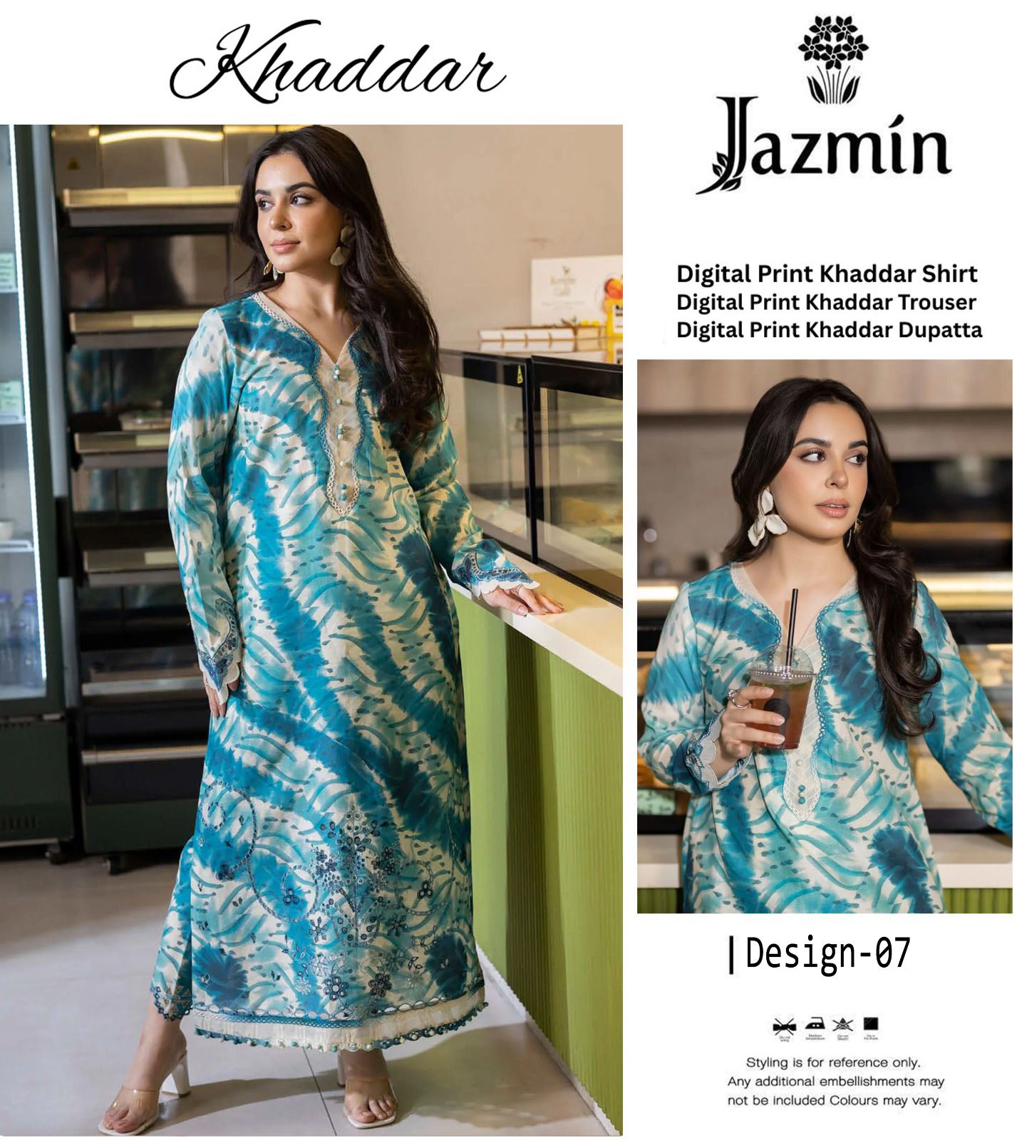 JAZMIN KHADDAR THREE PIECE