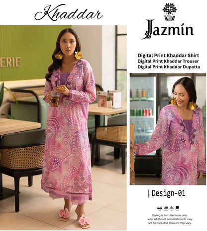 JAZMIN KHADDAR THREE PIECE