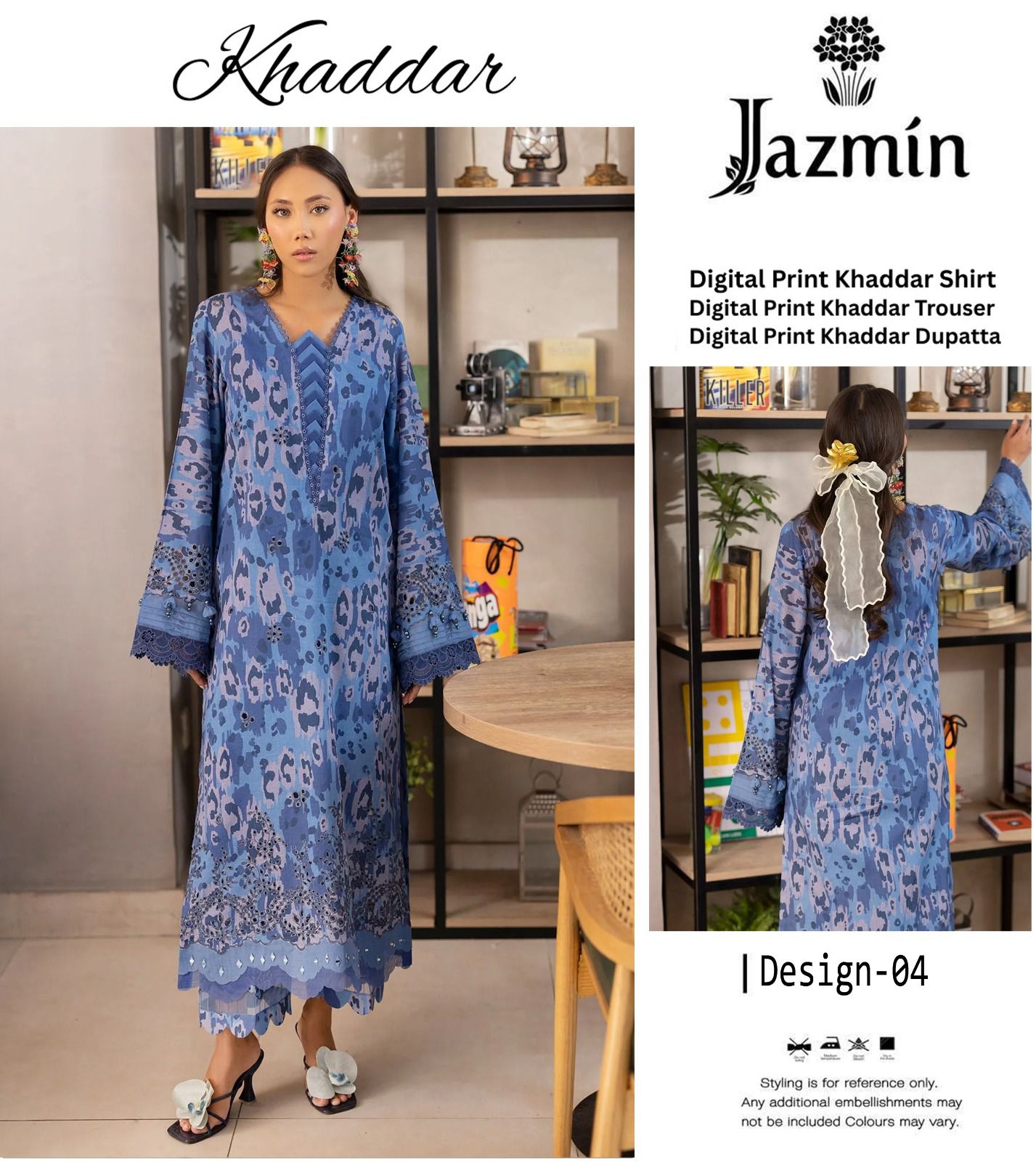 JAZMIN KHADDAR THREE PIECE