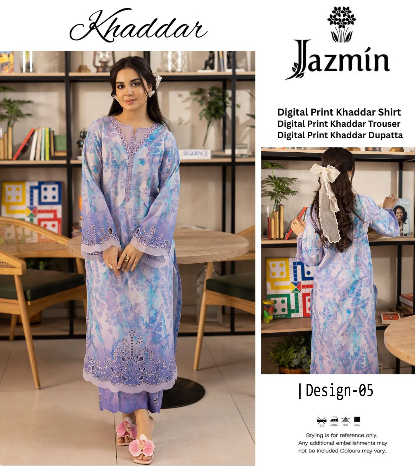 JAZMIN KHADDAR THREE PIECE