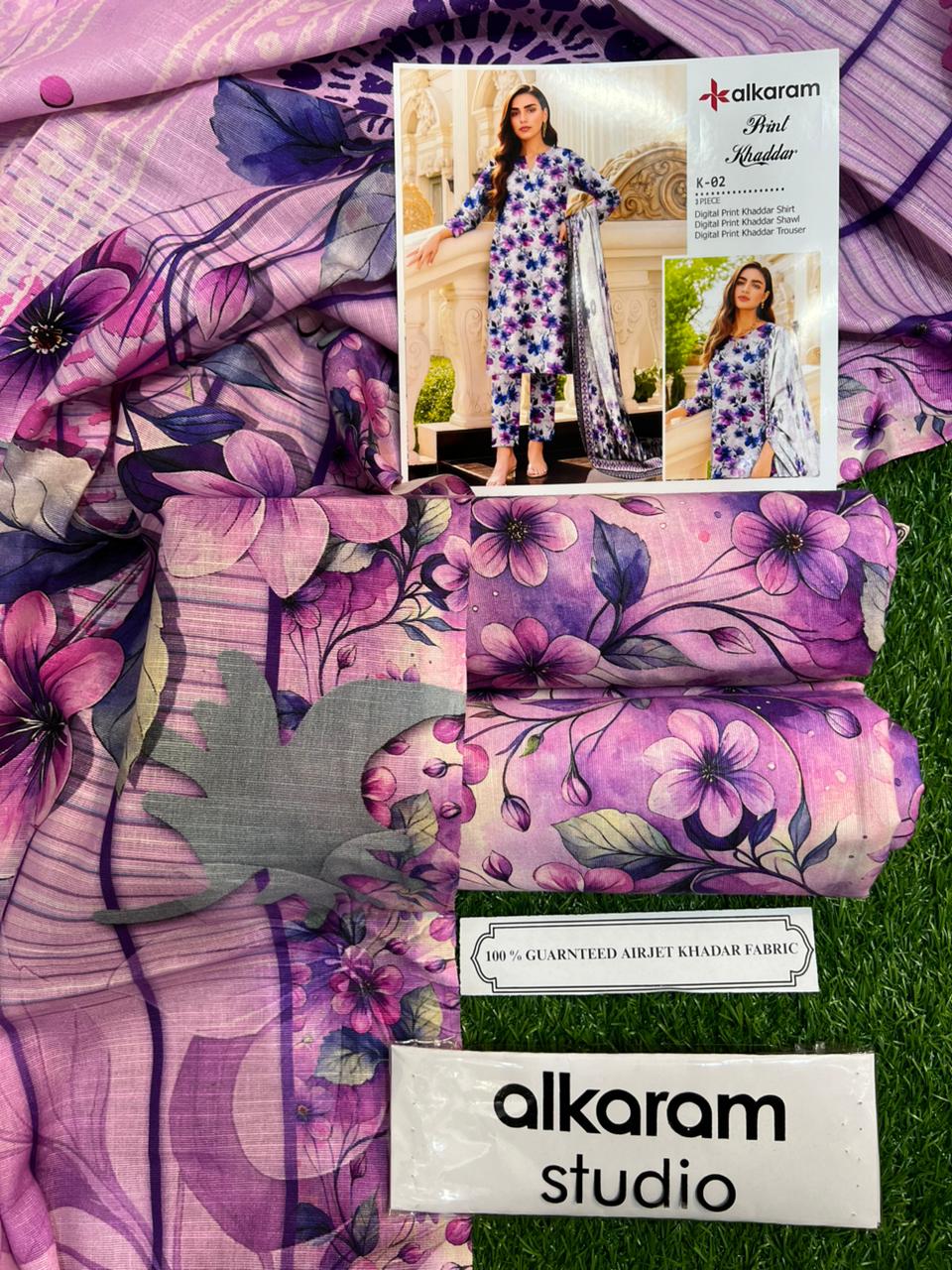 AL KARAM KHADDAR THREE PIECE