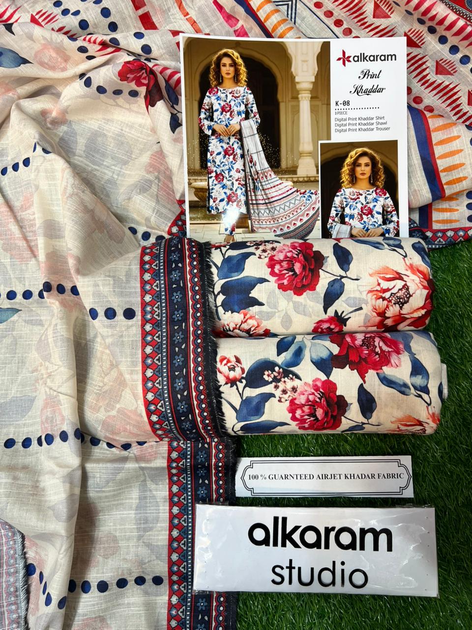 AL KARAM KHADDAR THREE PIECE