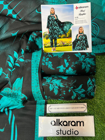 AL KARAM KHADDAR THREE PIECE