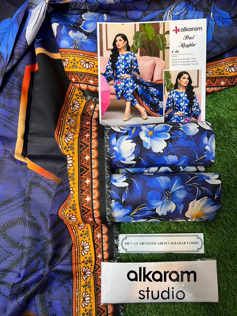 AL KARAM KHADDAR THREE PIECE