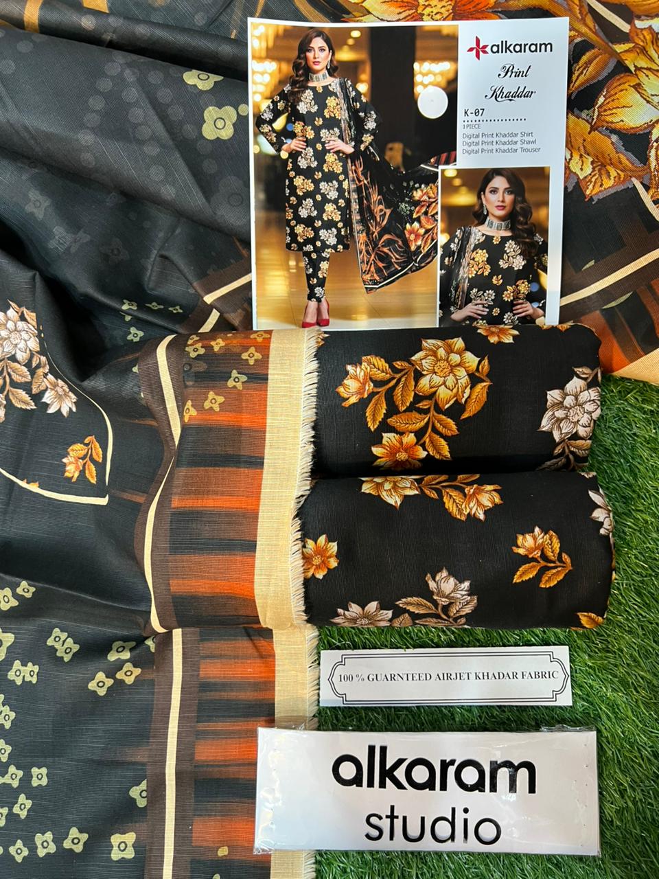 AL KARAM KHADDAR THREE PIECE