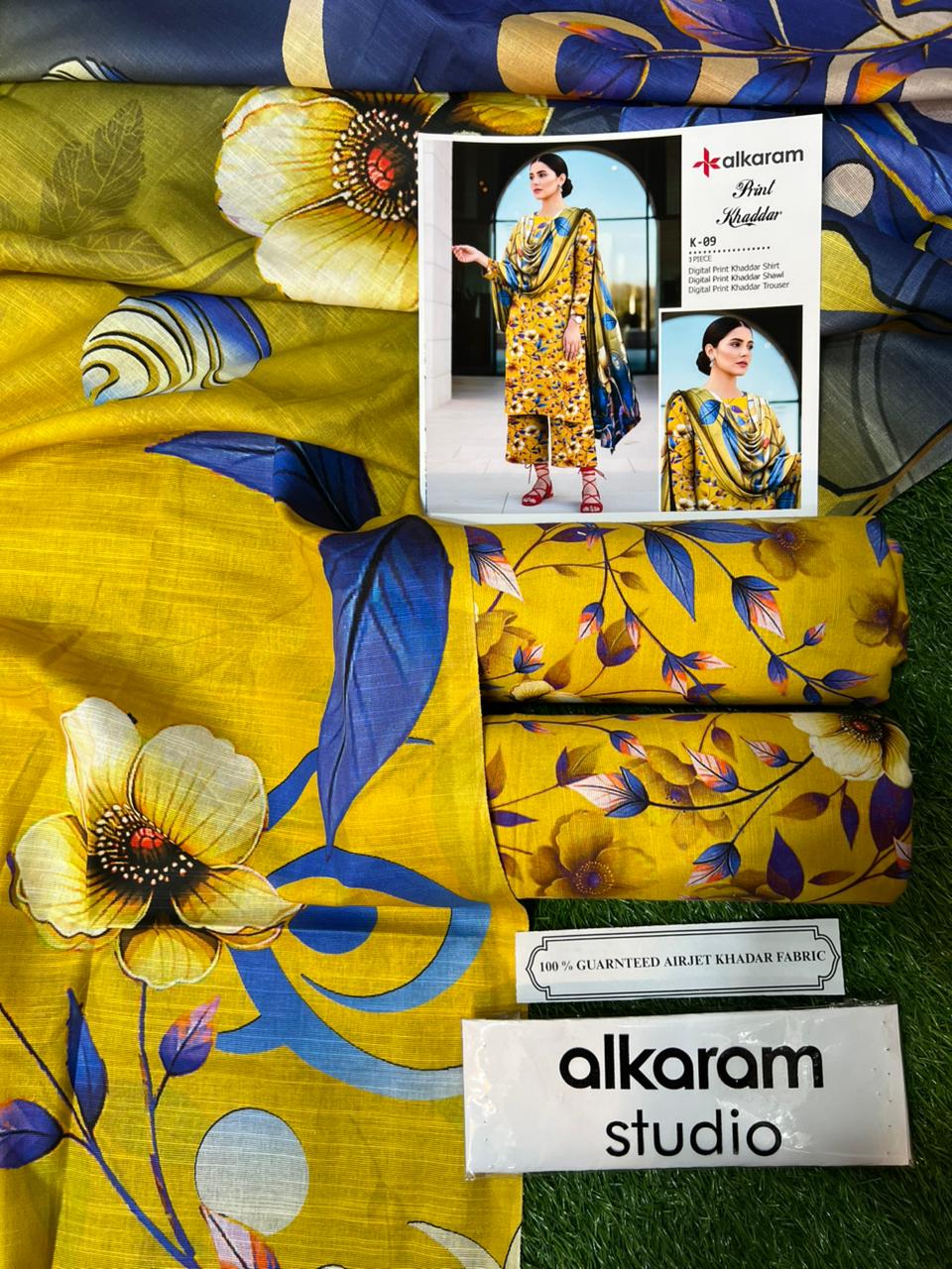 AL KARAM KHADDAR THREE PIECE