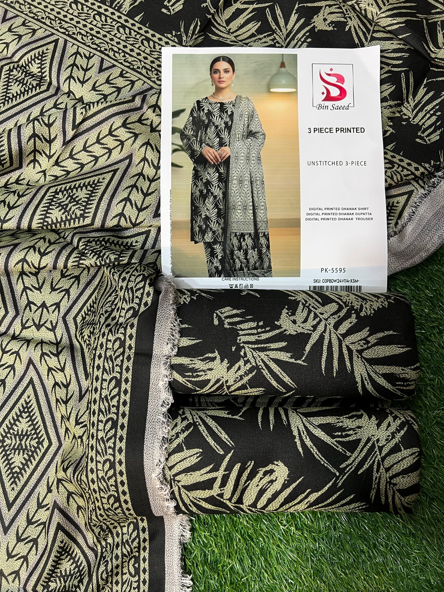 BIN SAEED DHANAK THREE PIECE