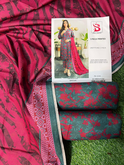 BIN SAEED DHANAK THREE PIECE