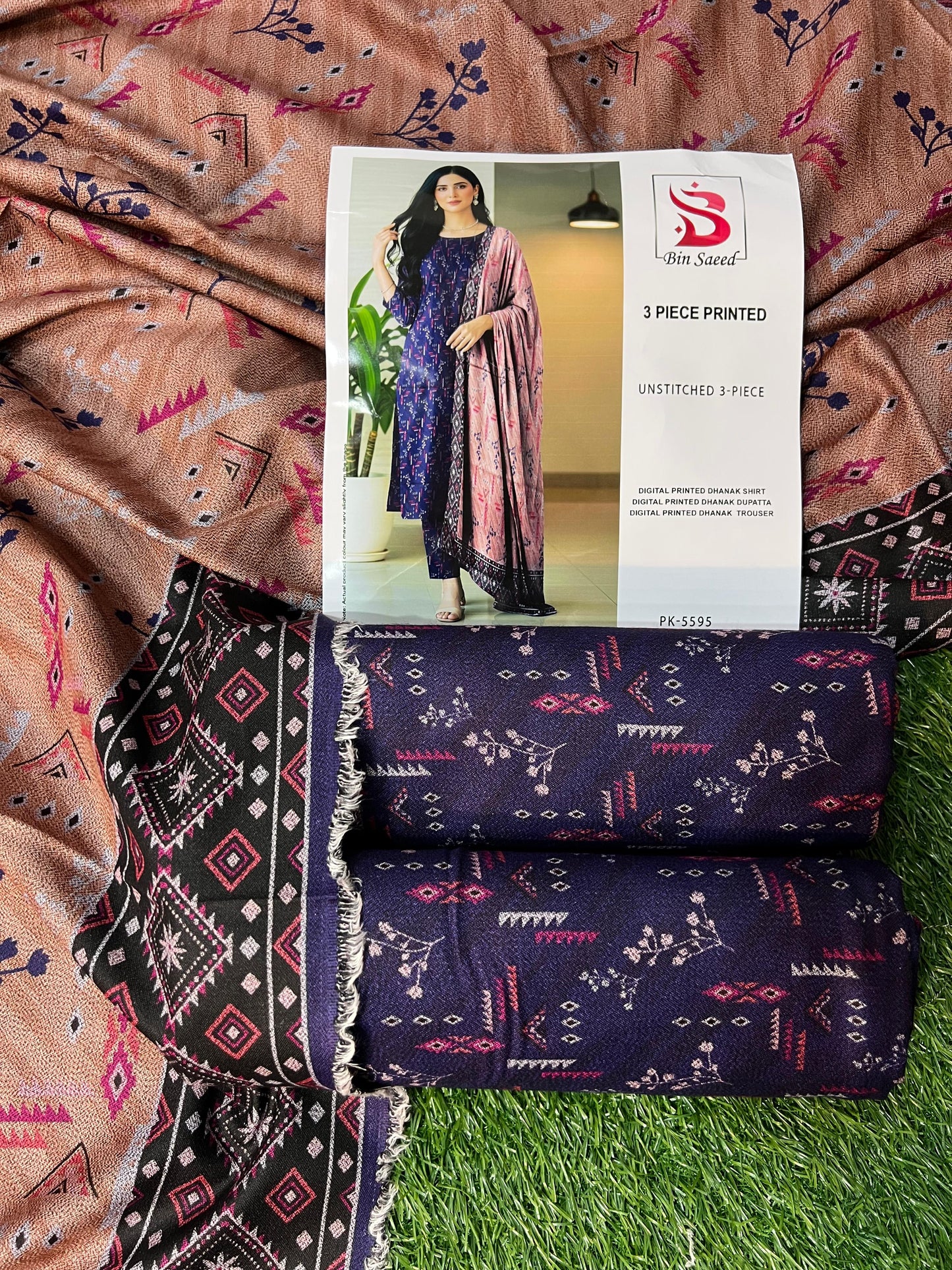 BIN SAEED DHANAK THREE PIECE