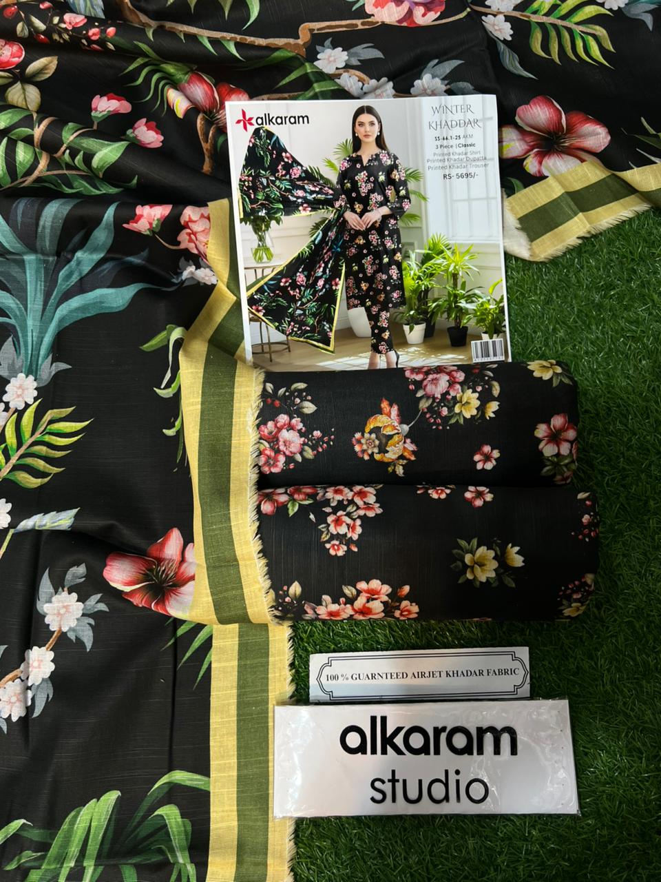 AL KARAM KHADDAR THREE PIECE