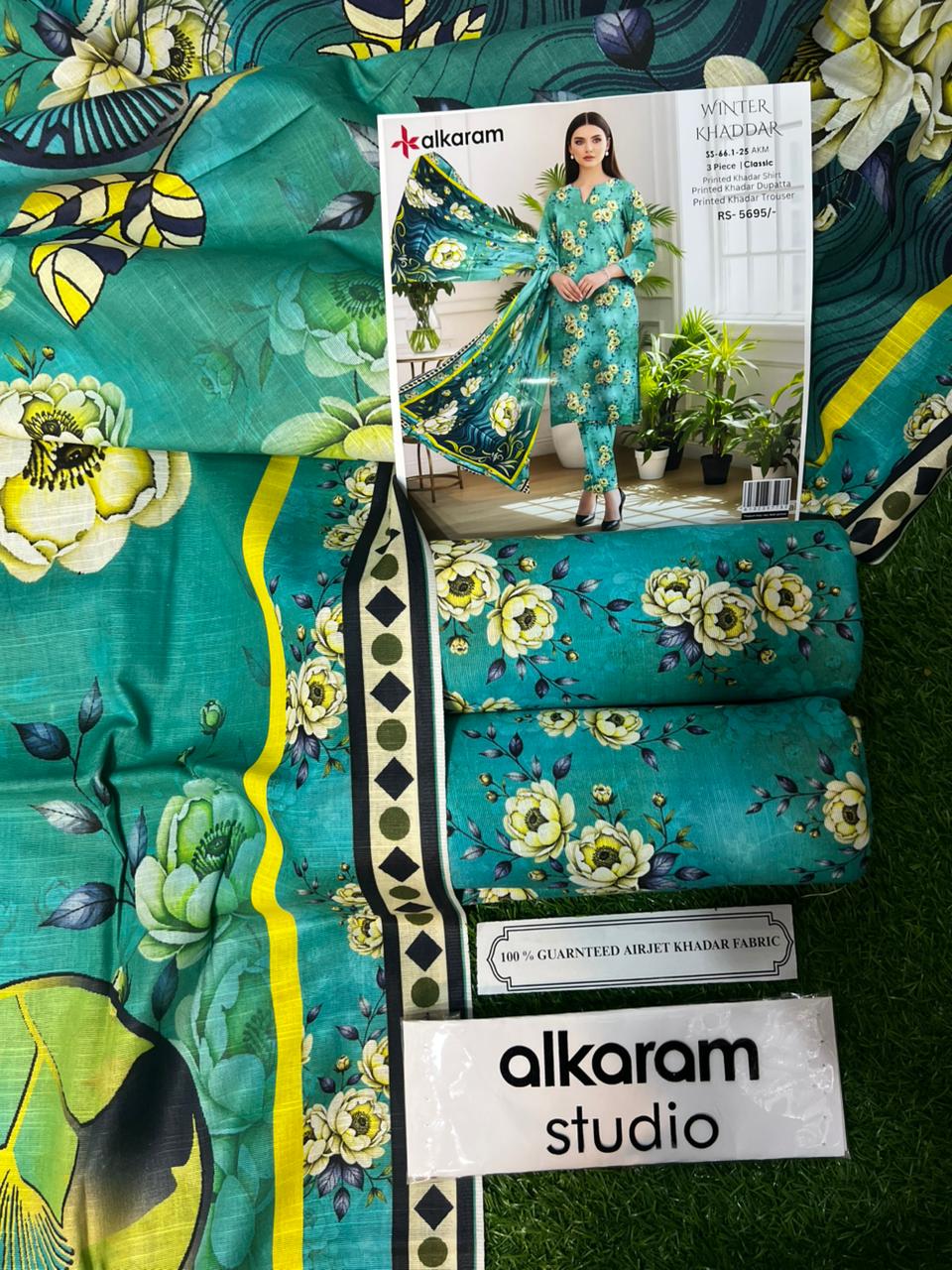 AL KARAM KHADDAR THREE PIECE