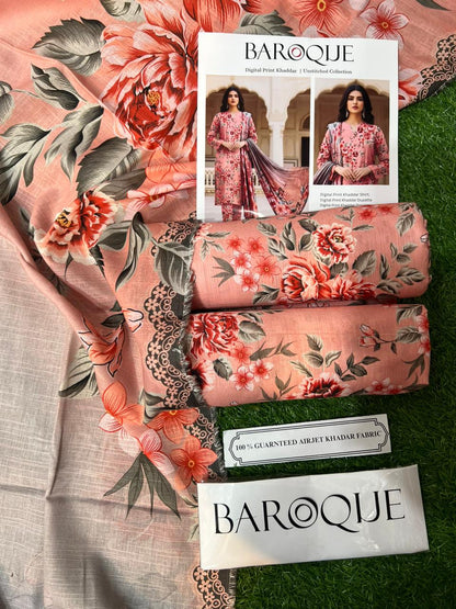 BAROQUE KHADDAR THREE PIECE