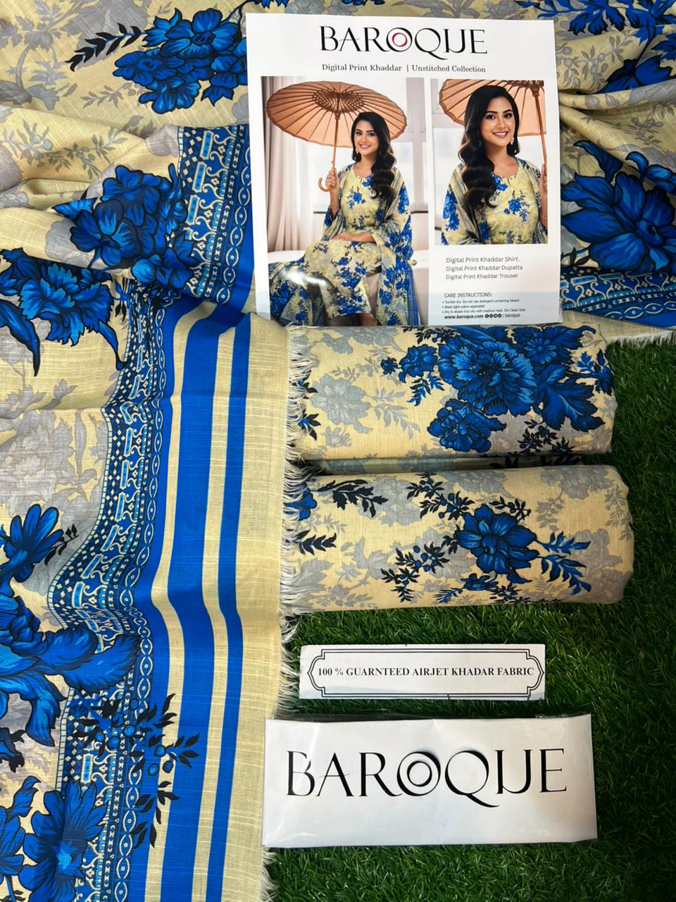 BAROQUE KHADDAR THREE PIECE