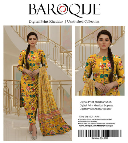 BAROQUE KHADDAR THREE PIECE