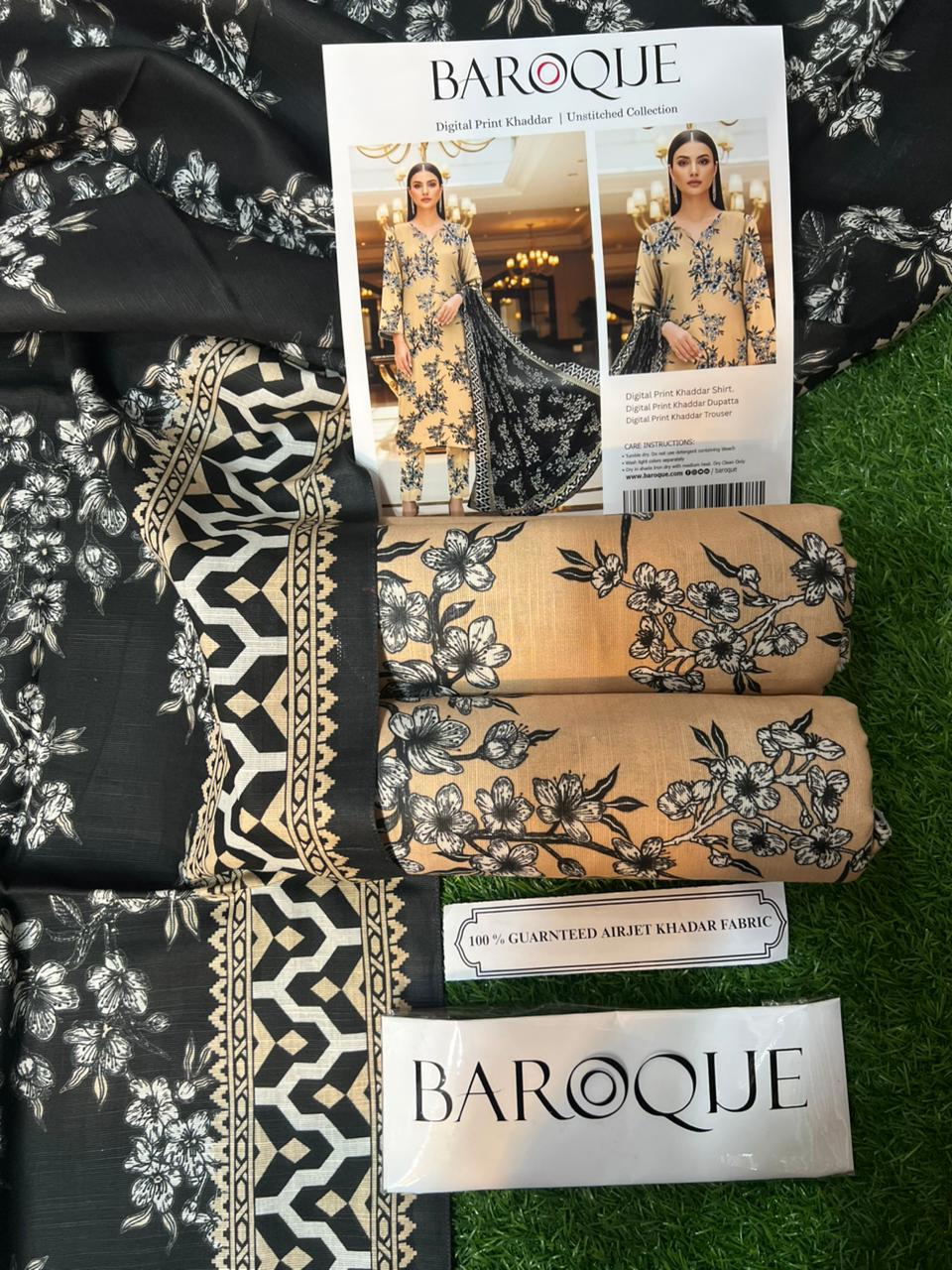BAROQUE KHADDAR THREE PIECE