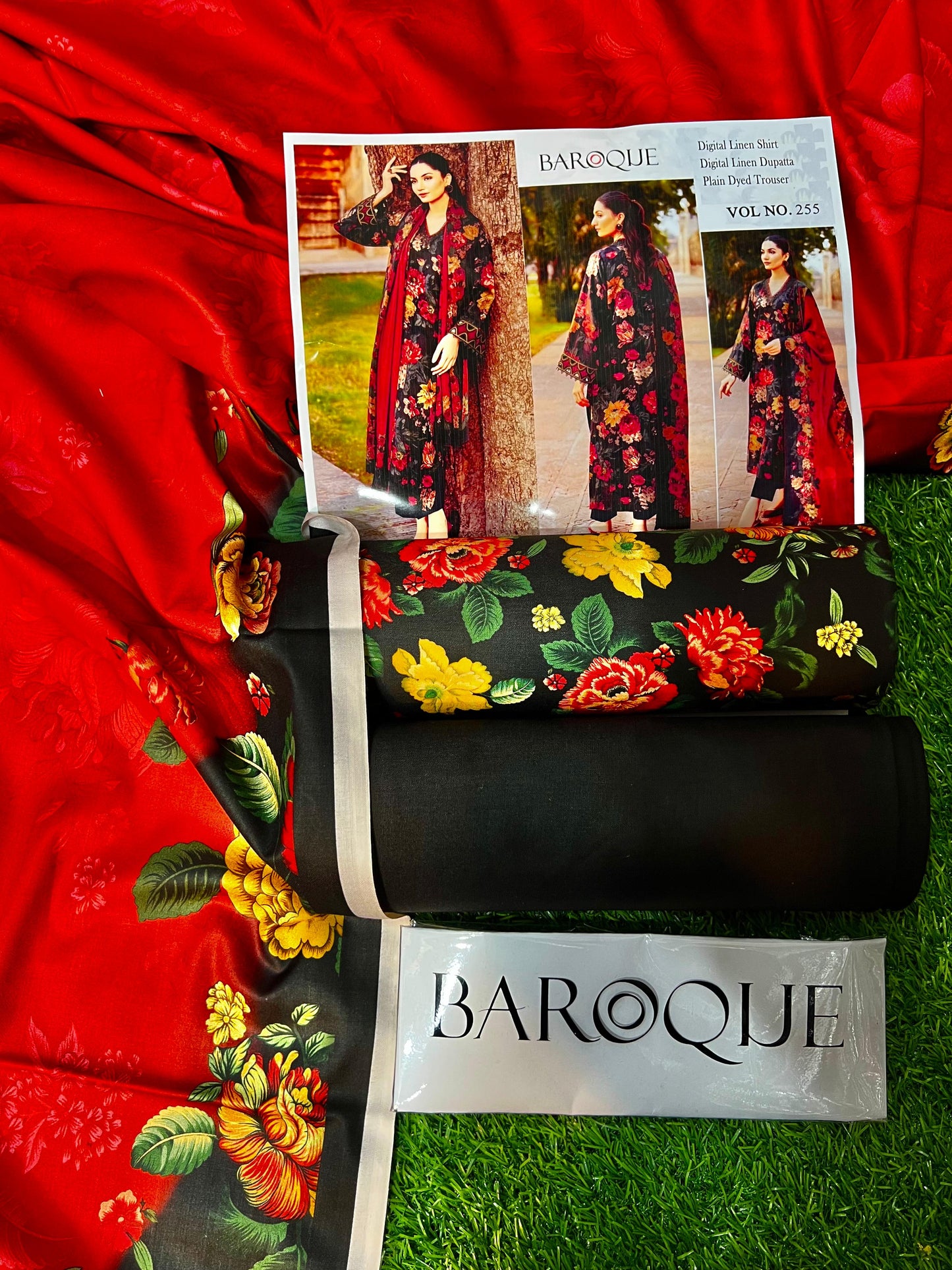 BAROQUE LINEN THREE PIECE