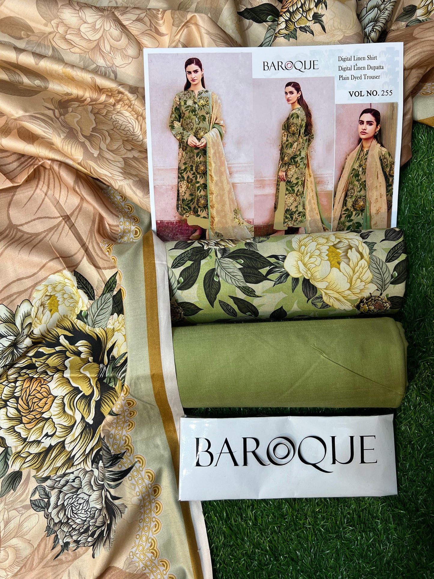 BAROQUE LINEN THREE PIECE
