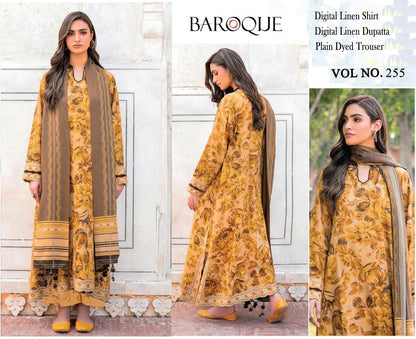 BAROQUE LINEN THREE PIECE