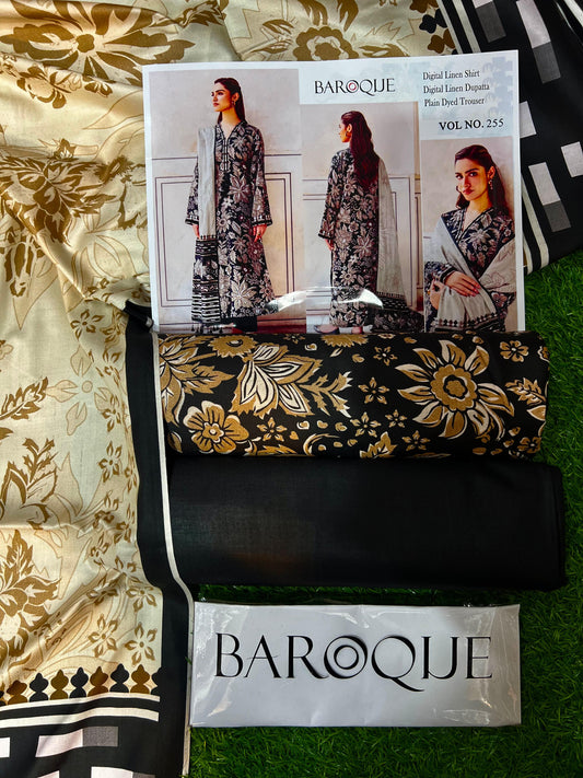 BAROQUE LINEN THREE PIECE