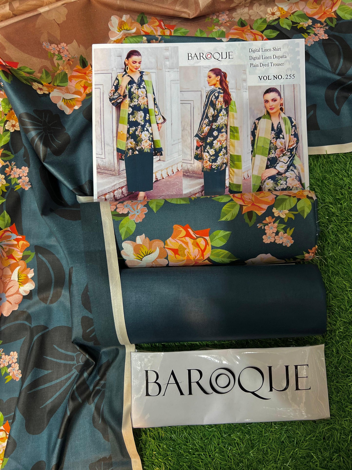 BAROQUE LINEN THREE PIECE