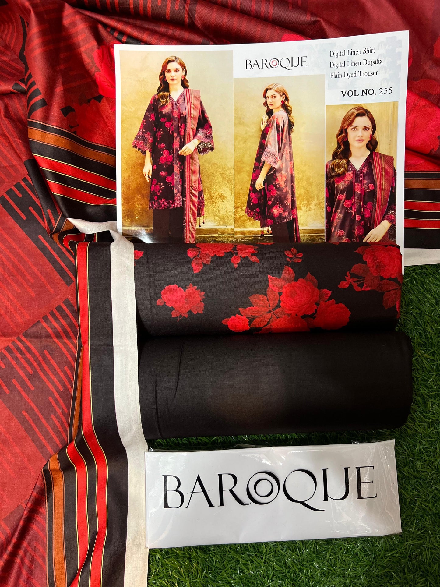 BAROQUE LINEN THREE PIECE