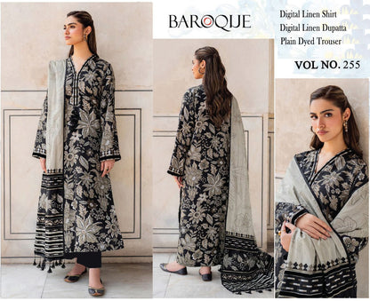 BAROQUE LINEN THREE PIECE
