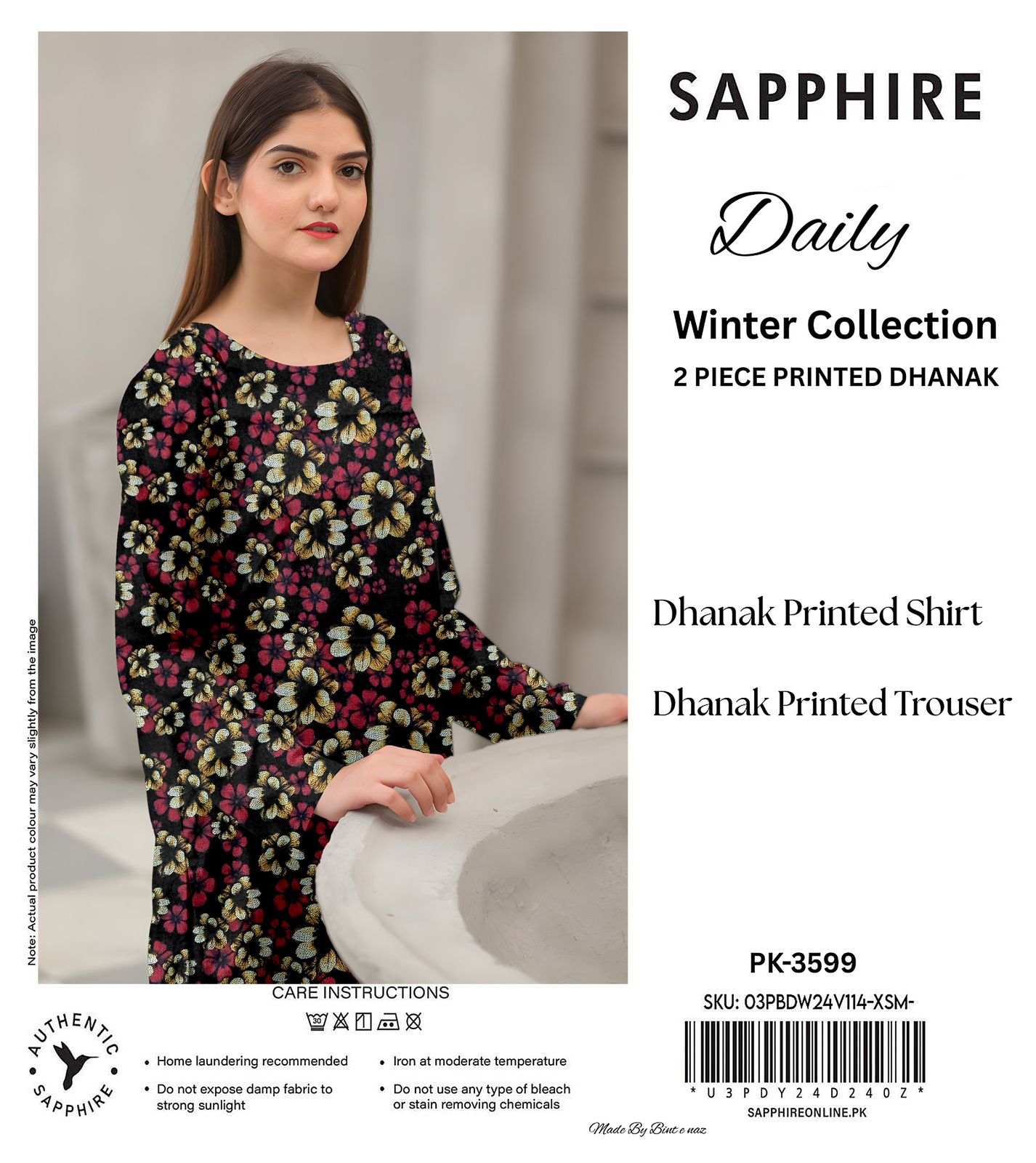 SAPPHIRE DHANAK TWO PIECE