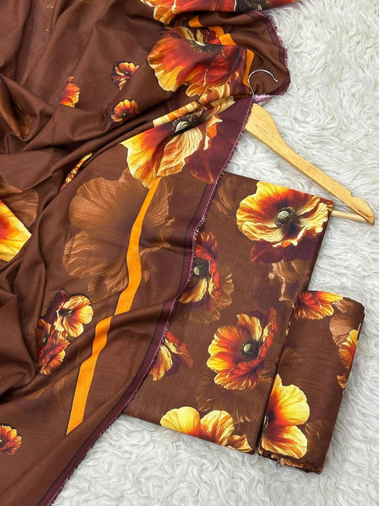 KHAADI KHADDAR THREE PIECE