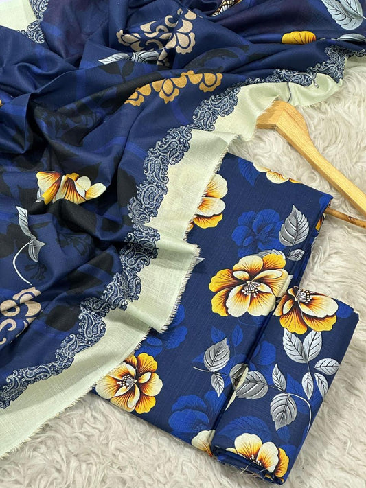 SAPPHIRE KHADDAR THREE PIECE