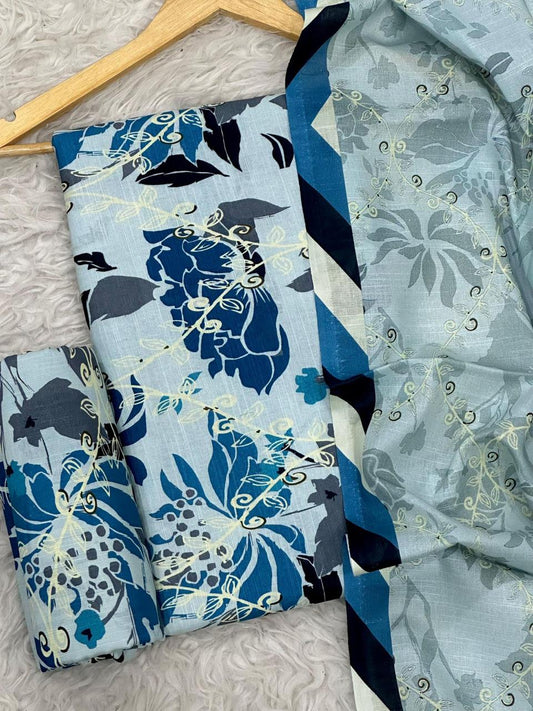 SAPPHIRE KHADDAR THREE PIECE