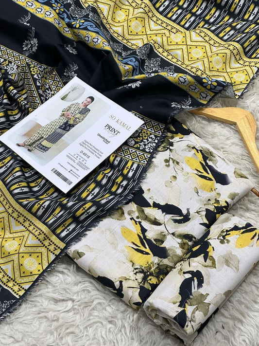 SO KAMAL KHADDAR THREE PIECE