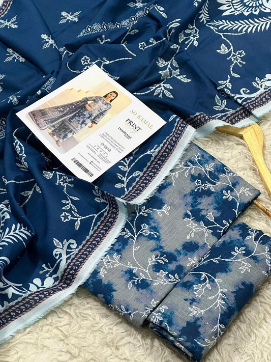 SO KAMAL KHADDAR THREE PIECE