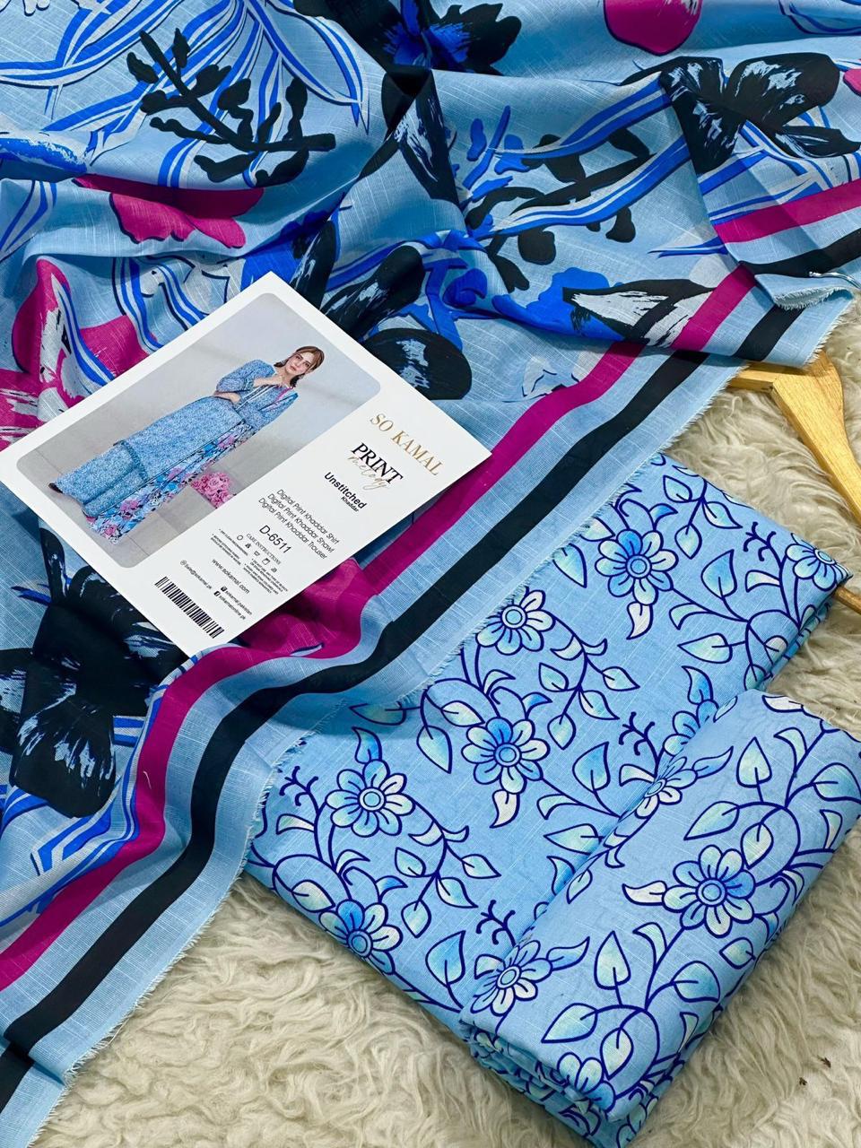 SO KAMAL KHADDAR THREE PIECE