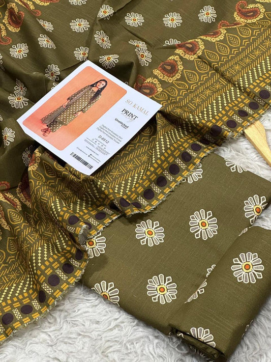 SO KAMAL KHADDAR THREE PIECE