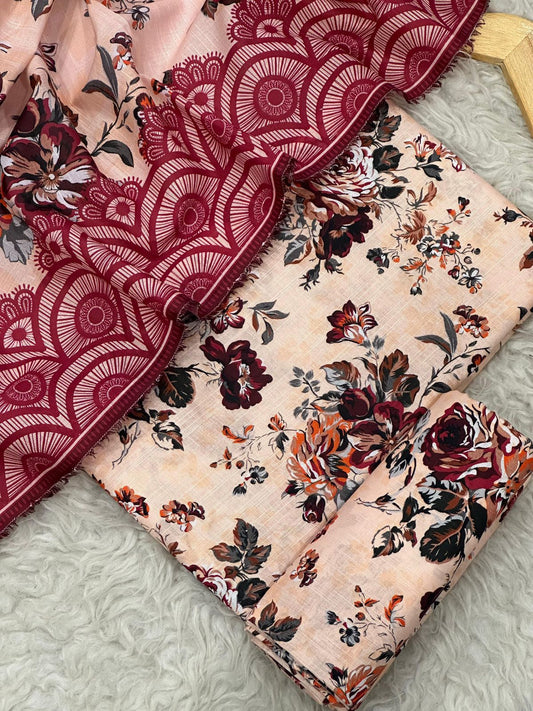 MARIA B KHADDAR THREE PIECE