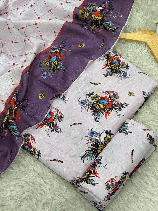 MARIA B KHADDAR THREE PIECE