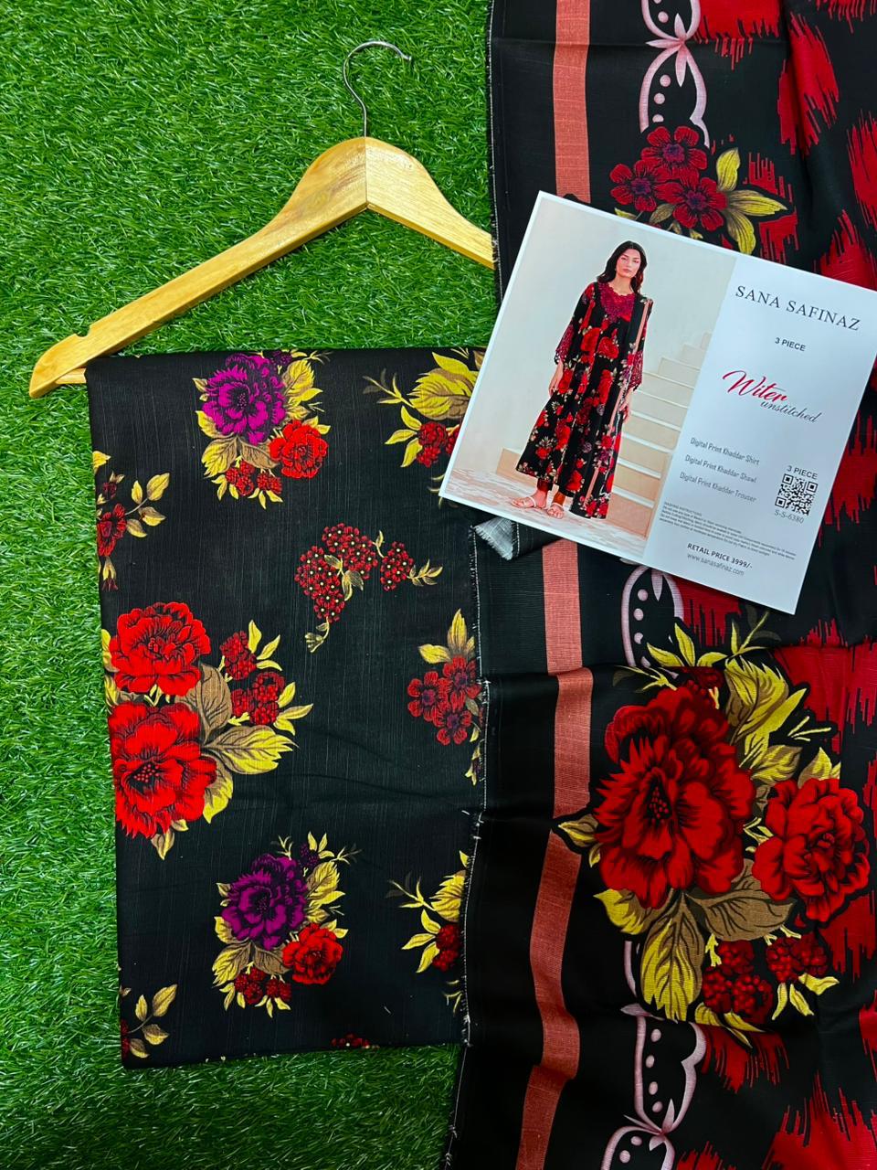 SANA SAFINA KHADDAR THREE PIECE