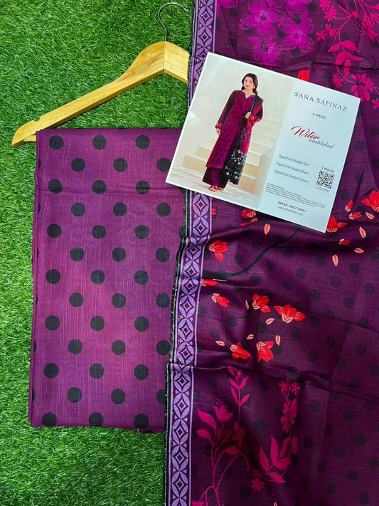 SANA SAFINA KHADDAR THREE PIECE