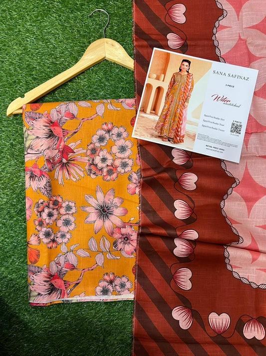 SANA SAFINA KHADDAR THREE PIECE