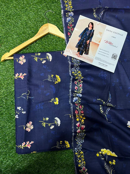 SANA SAFINA KHADDAR THREE PIECE