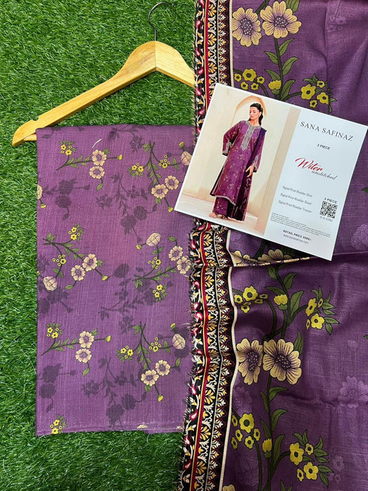 SANA SAFINA KHADDAR THREE PIECE
