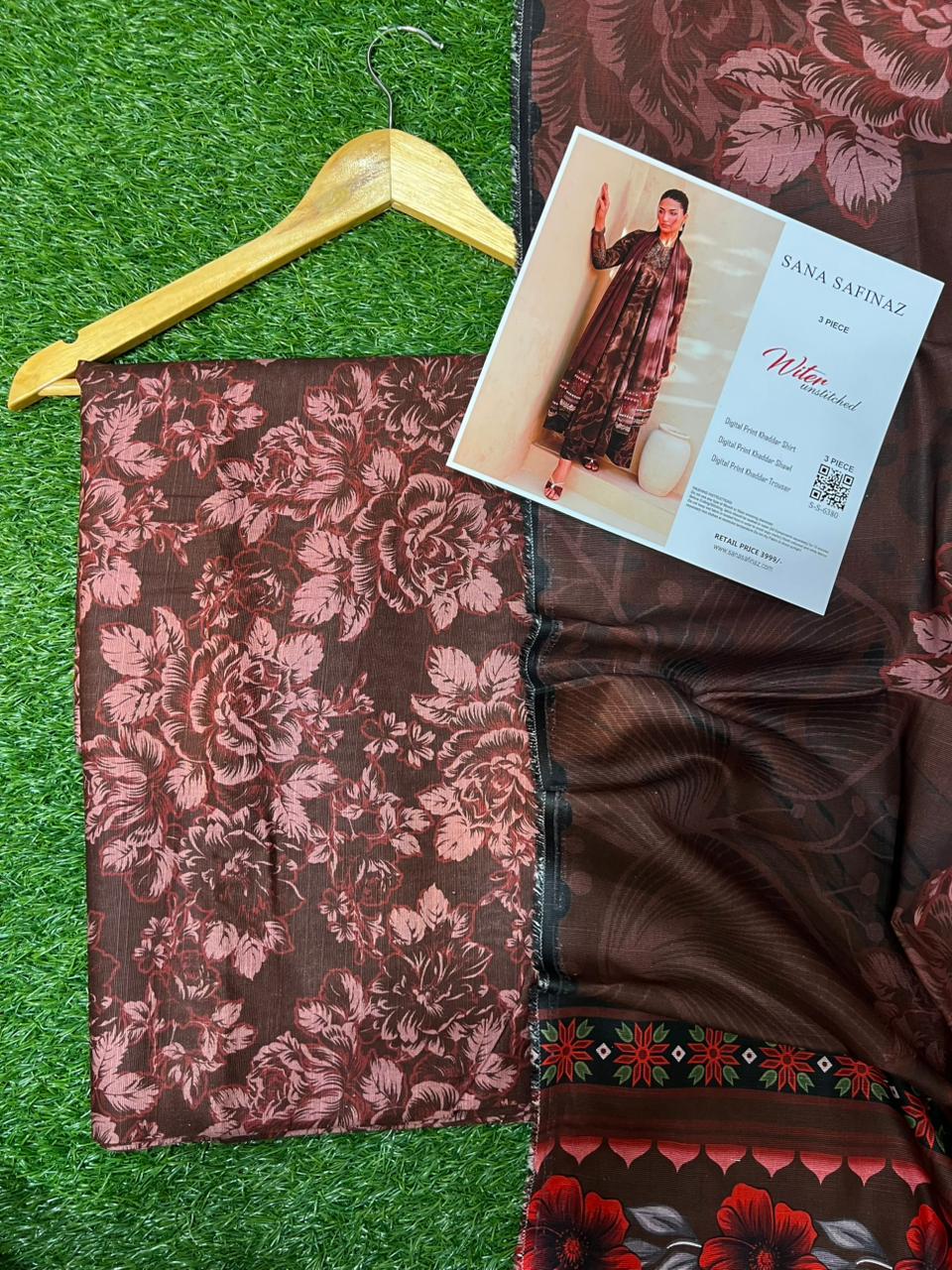 SANA SAFINA KHADDAR THREE PIECE