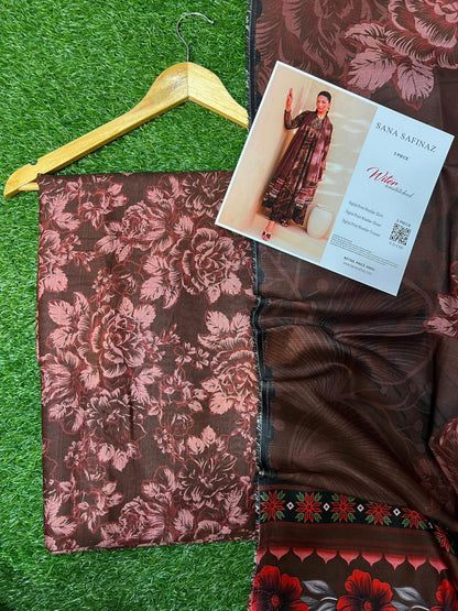 SANA SAFINA KHADDAR THREE PIECE