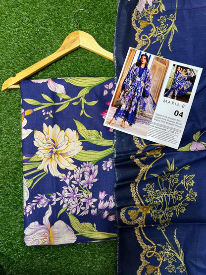 MARIA B KHADDAR THREE PIECE